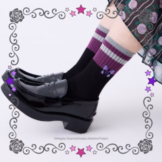 訂貨 ANNA SUI 魔法少女小圓 船員襪 焰圖案 訂貨 ANNA SUI 魔法少女小圓 船員襪 焰圖案