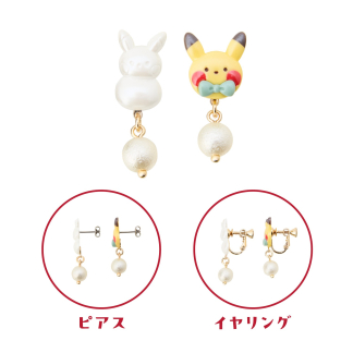 預訂pokemon 聖誕節準備中！系列 比卡超雪人耳環