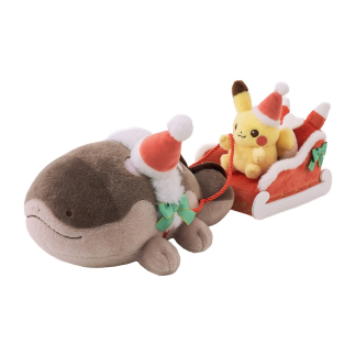 預訂pokemon 聖誕節準備中！系列 聖誕雪橇毛絨公仔 比卡超・土王