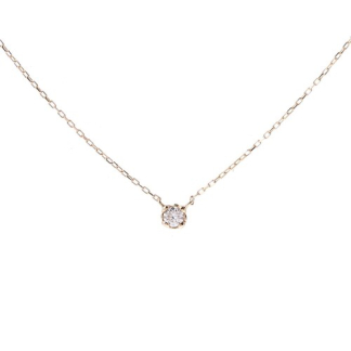 預訂samantha thavasa Samantha Tiara K18 黃金單鑽頸鏈 金色